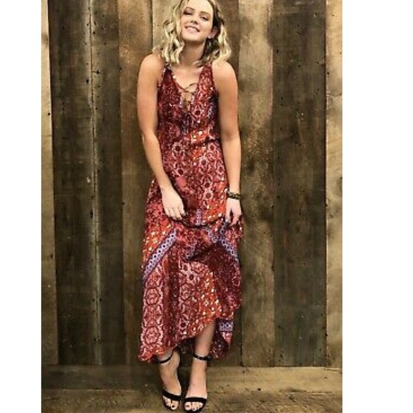 Sale LAST Free People Work Of Art Slip Maxi - Picture 11 of 13